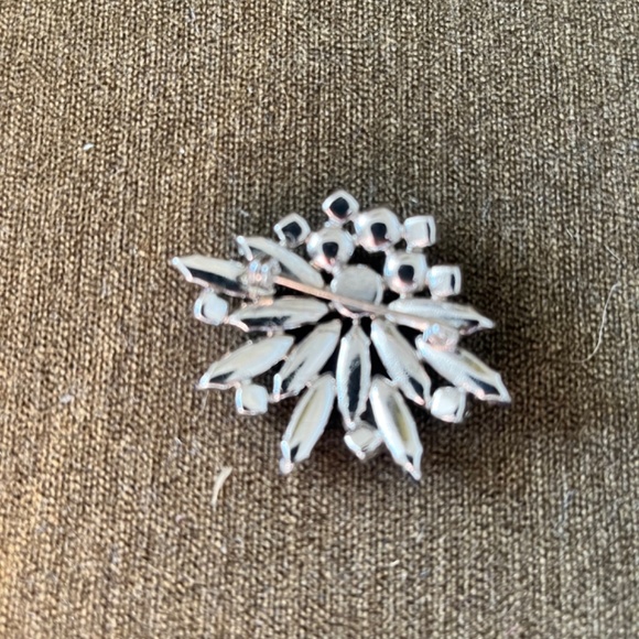 Vintage cobalt crystal brooch - Picture 5 of 5